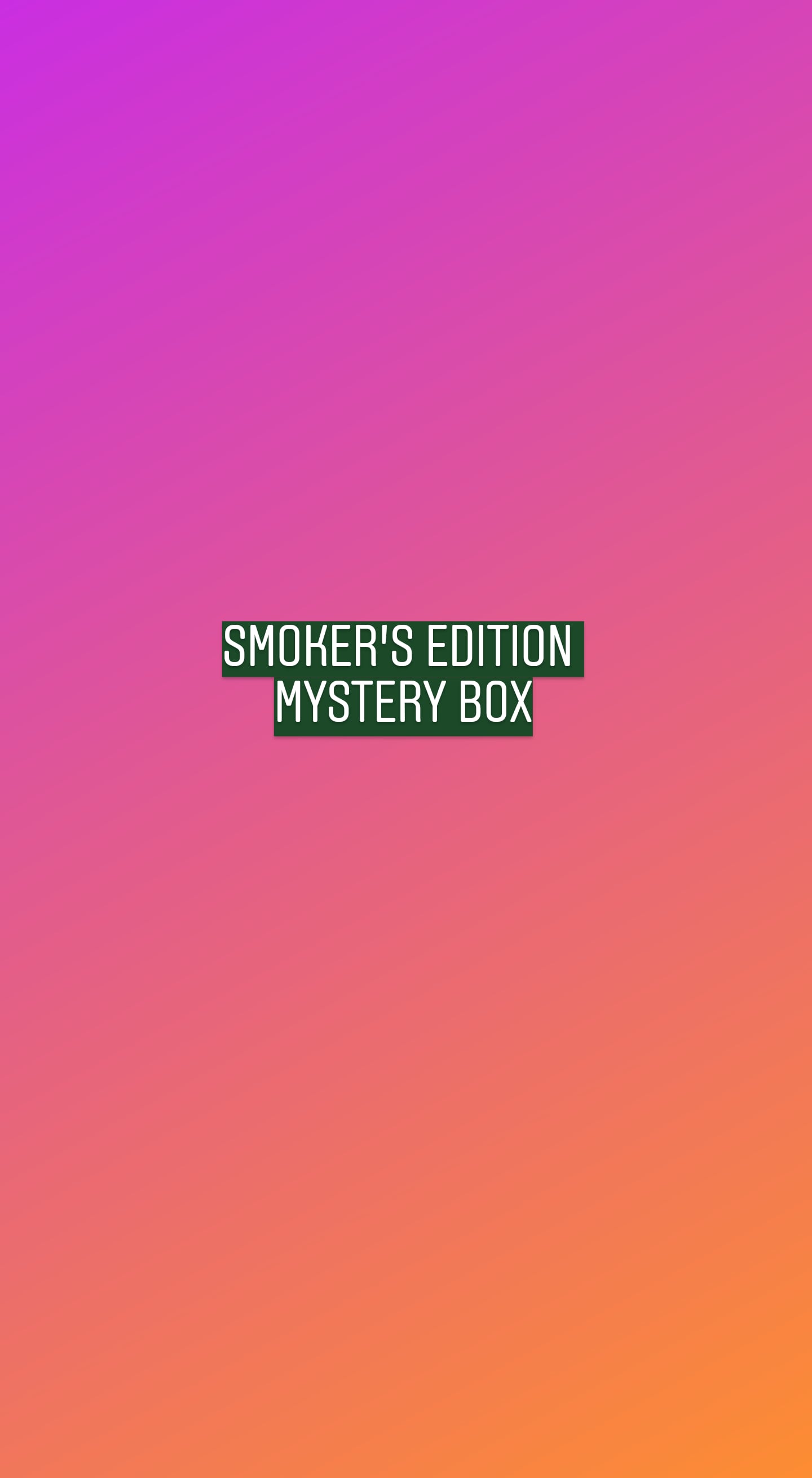 Mystery Box - Yellow Lid Edition