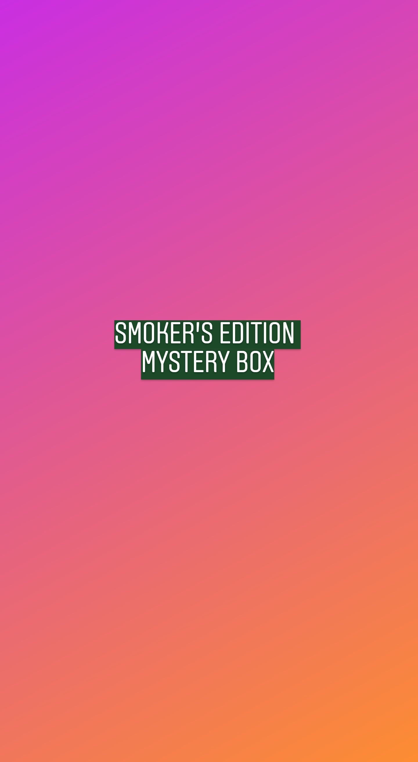 Mystery Box - Yellow Lid Edition